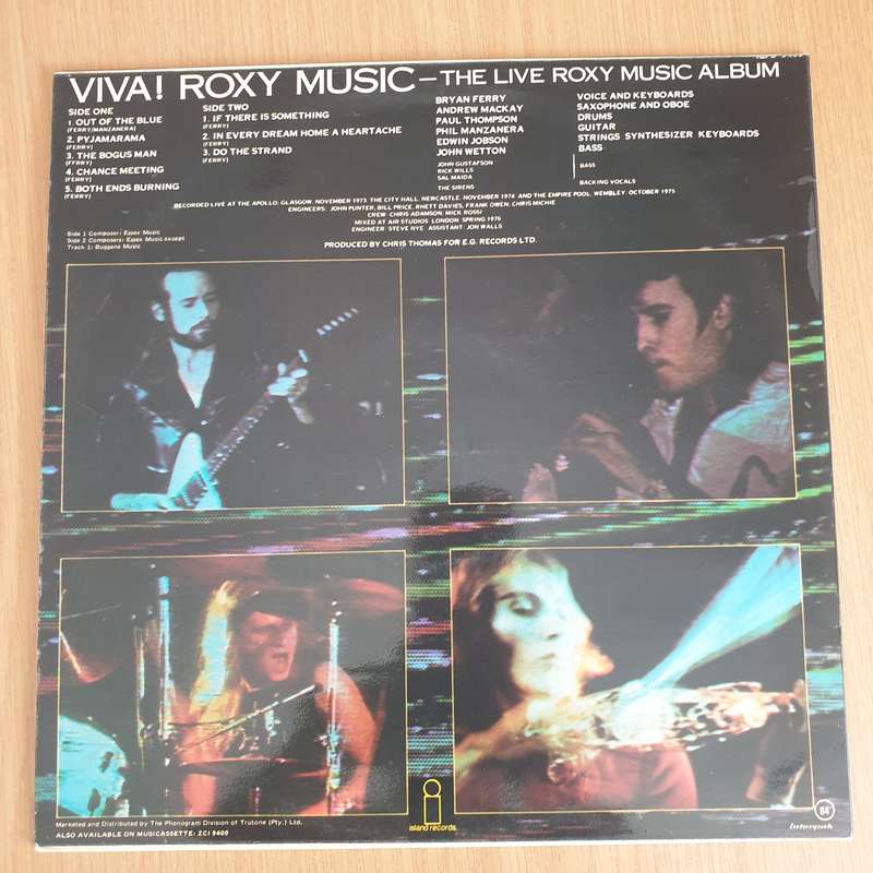 Roxy Music  Viva! Roxy Music - Vinyl LP Record - Very-Good+ Quality (VG+) (verygoodplus)