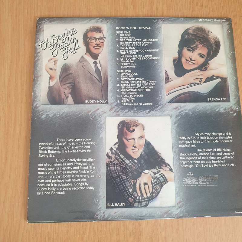 Oh Boy - It's Rock 'n Roll - Various Artists - Vinyl LP Record - Very-Good+ Quality (VG+) (verygo...