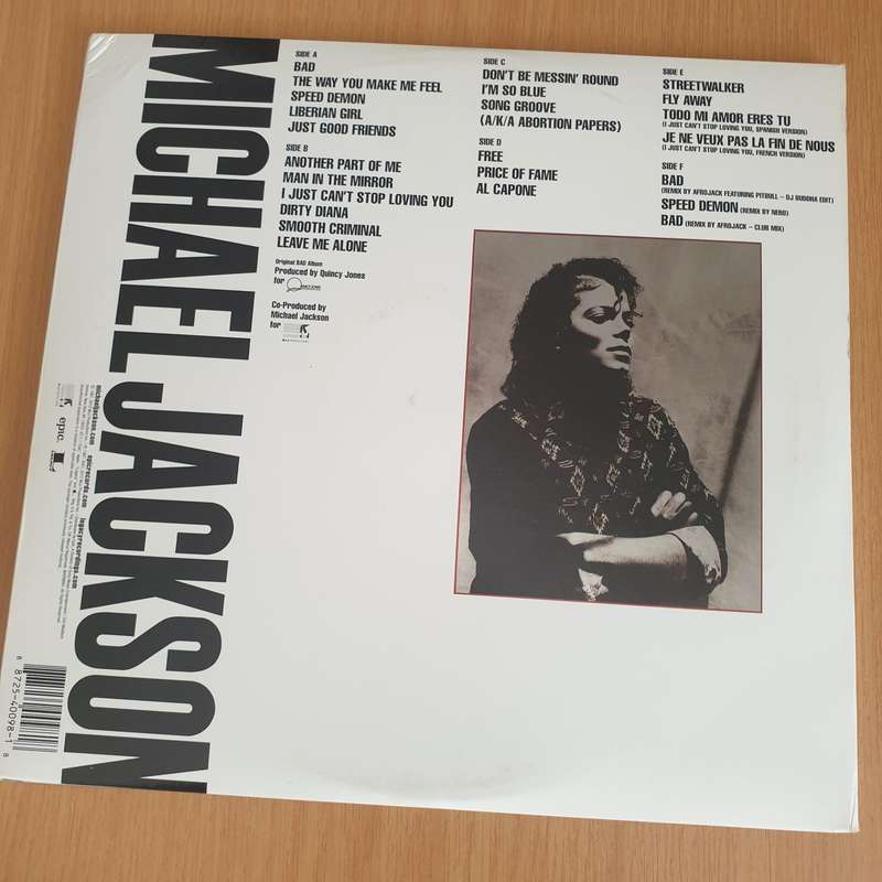 Michael Jackson  Bad 25 - Vinyl LP Record - Very-Good+ Quality (VG+) (verygoodplus)