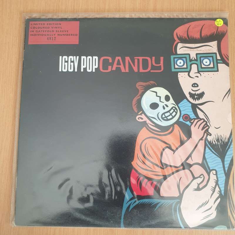 Iggy Pop  Candy - Vinyl LP Record - Very-Good+ Quality (VG+) (verygoodplus)