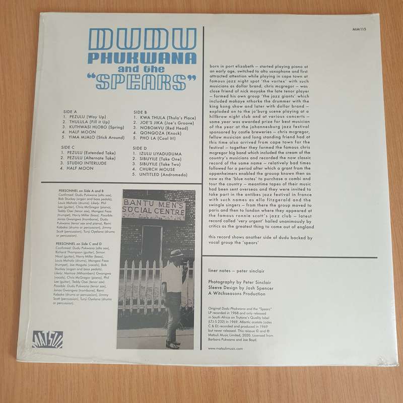 Dudu Phukwana And The "Spears"  Dudu Phukwana And The "Spears" - Double Vinyl LP Record - Very...