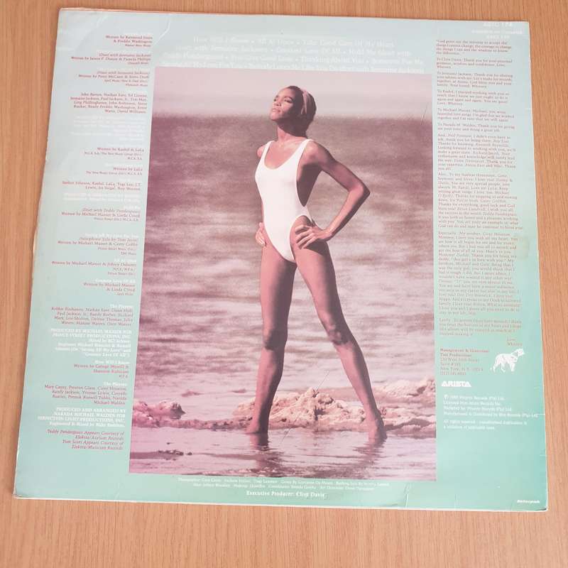 Whitney Houston  Whitney Houston -  Vinyl LP Record - Very-Good+ Quality (VG+)