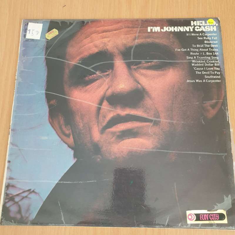 Johnny Cash  Hello, I'm Johnny Cash  Vinyl LP Record - Very-Good+ Quality (VG+) (verygoodplus)