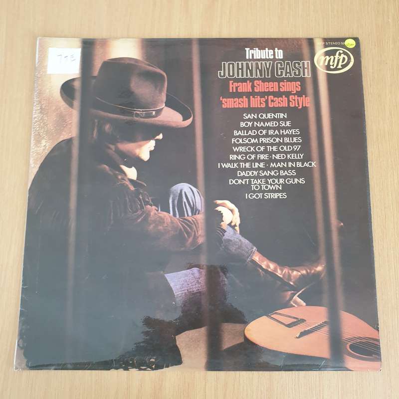 Tribute to Johnny Cash by Frank Sheen   Vinyl LP Record - Very-Good+ Quality (VG+) (verygoodplus)
