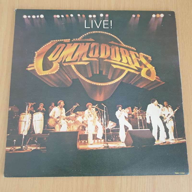 Commodores  Live!   Double Vinyl LP Record - Very-Good+ Quality (VG+) (verygoodplus)