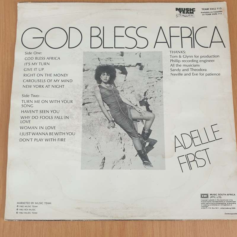 Adelle First  God Bless Africa - Vinyl LP Record - Very-Good+ Quality (VG+) (verygoodplus)