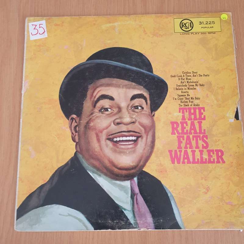 Fats Waller  The Real Fats Waller - Vinyl LP Record - Very-Good Quality (VG)  (verry)