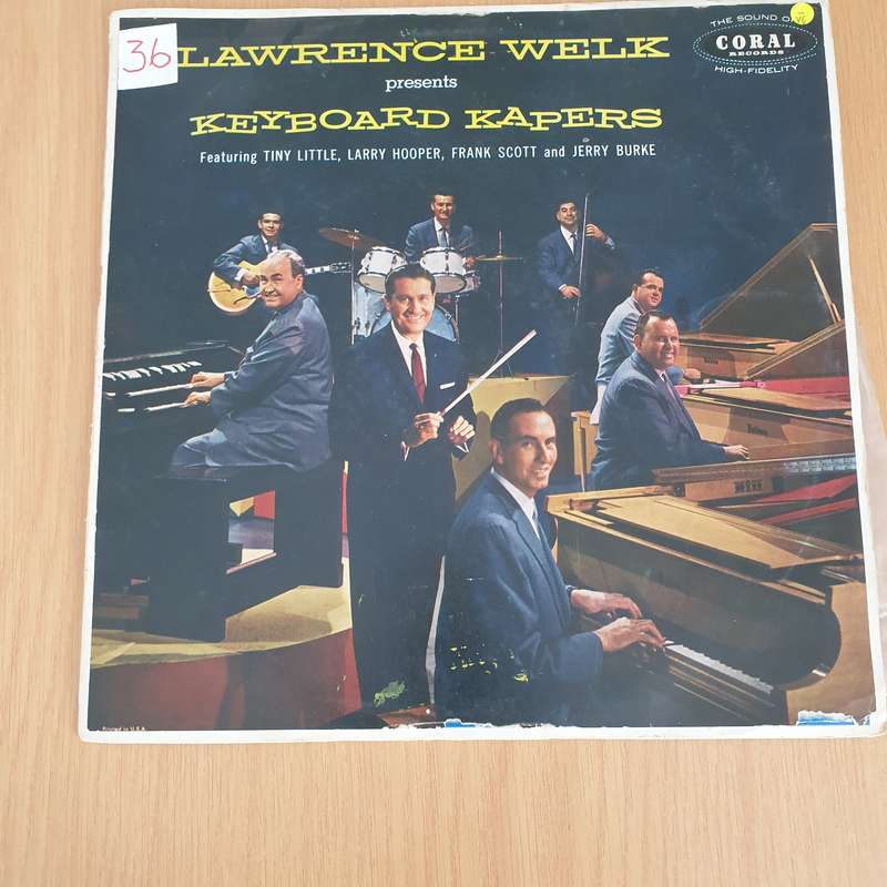 Lawrence Welk Presents Keyboard Kapers  Vinyl LP Record - Very-Good- Quality (VG-) (minus)