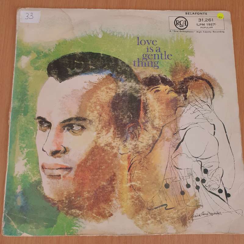 Harry Belafonte  Love Is A Gentle Thing  Vinyl LP Record - Very-Good+ Quality (VG+) (verygo...