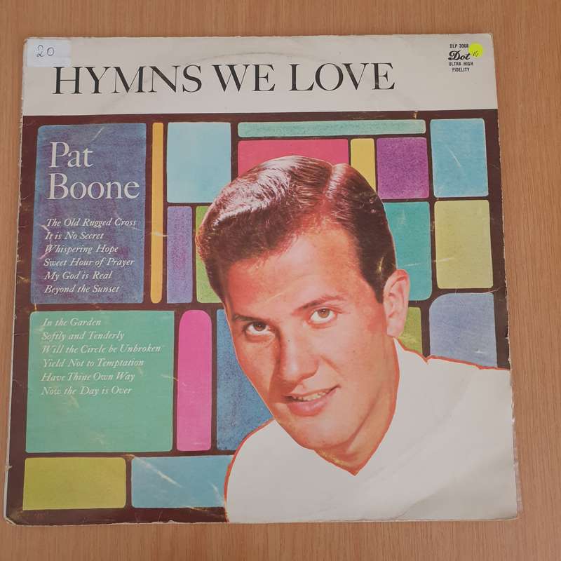 Pat Boone  Hymns We Love  - Vinyl LP Record - Very-Good Quality (VG)  (verry)