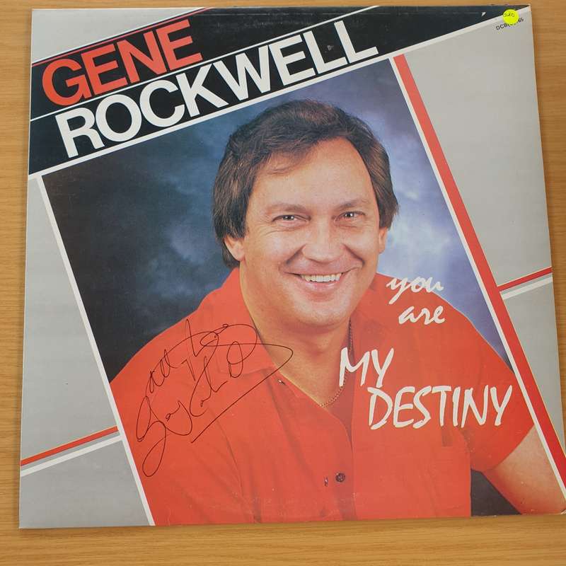 Gene Rockwell  You Are My Destiny (autographed)  Vinyl LP Record - Very-Good+ Quality (VG+)...