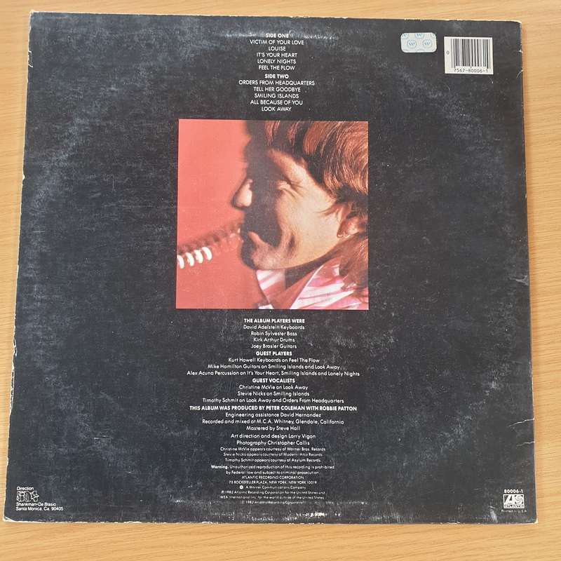 Robbie Patton  Orders From Headquarters  Vinyl LP Record - Very-Good+ Quality (VG+) (verygo...