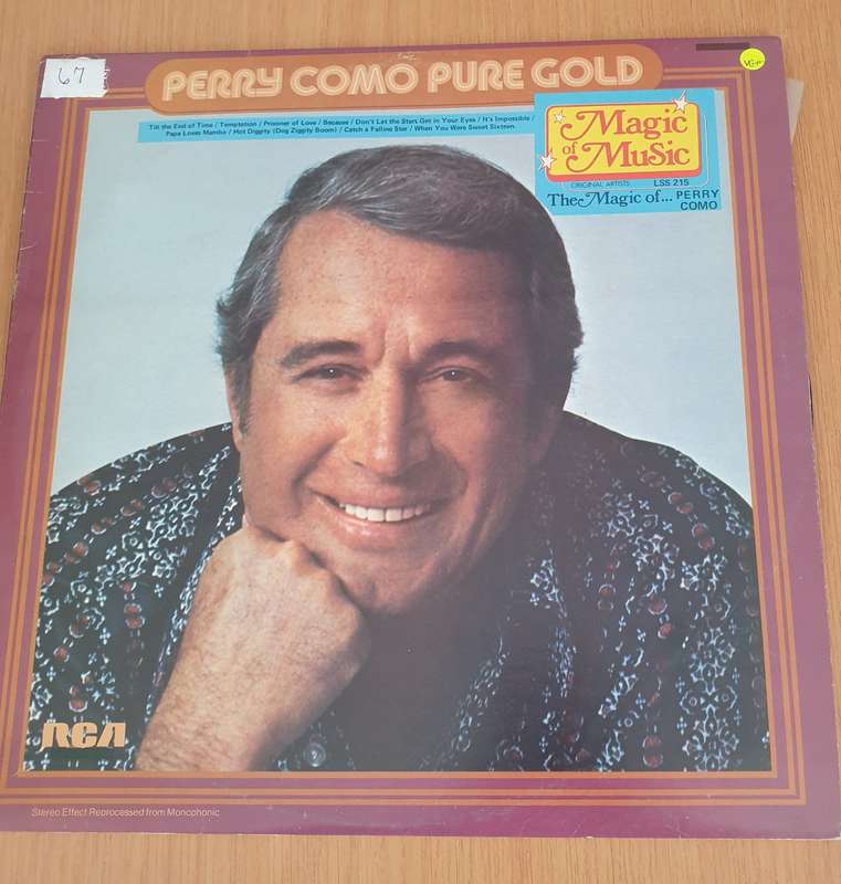 Perry Como  Pure Gold - Vinyl LP Record (VG+)
