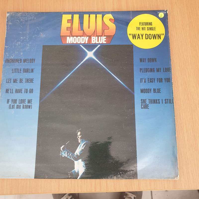 Elvis Presley  Moody Blue - Vinyl LP Record (VG)