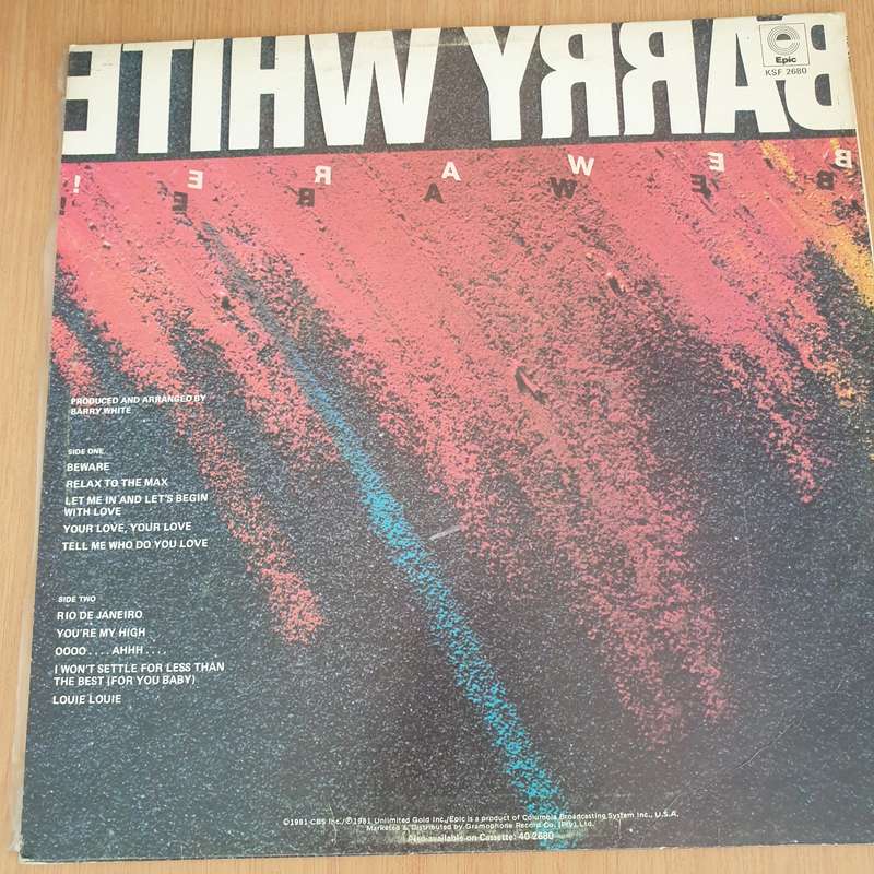 Barry White  Beware! - Vinyl LP Record (VG+)