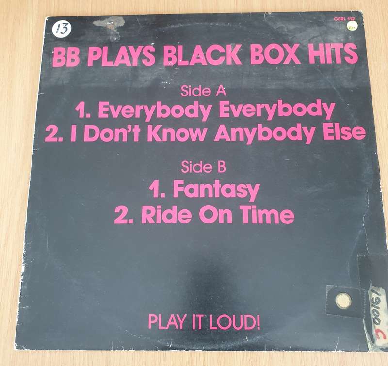 B.B  B.B Plays Black Box Hits - Vinyl LP Record (VG+)