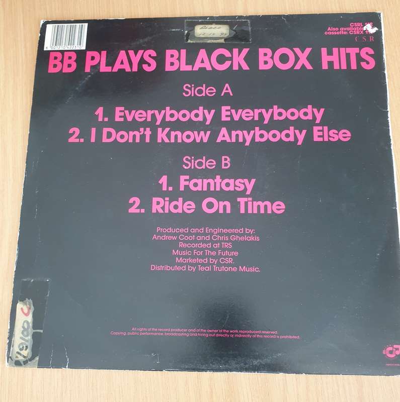 B.B  B.B Plays Black Box Hits - Vinyl LP Record (VG+)