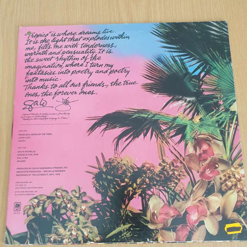 Gato Barbieri  Tropico   Vinyl LP Record  (VG-)