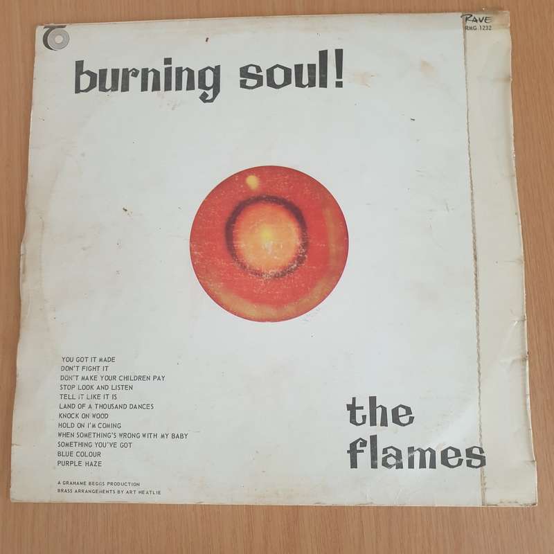 The Flames - Burning Soul (RMG1232) - Vinyl LP Record (VG)