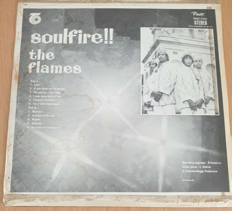 The Flames  Soulfire!! (SRMG) - Vinyl LP Record  (VG+)