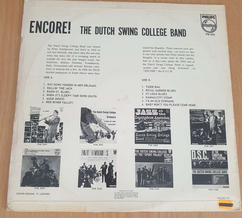 The Dutch Swing College Band  Encore! - Vinyl LP Record (VG)