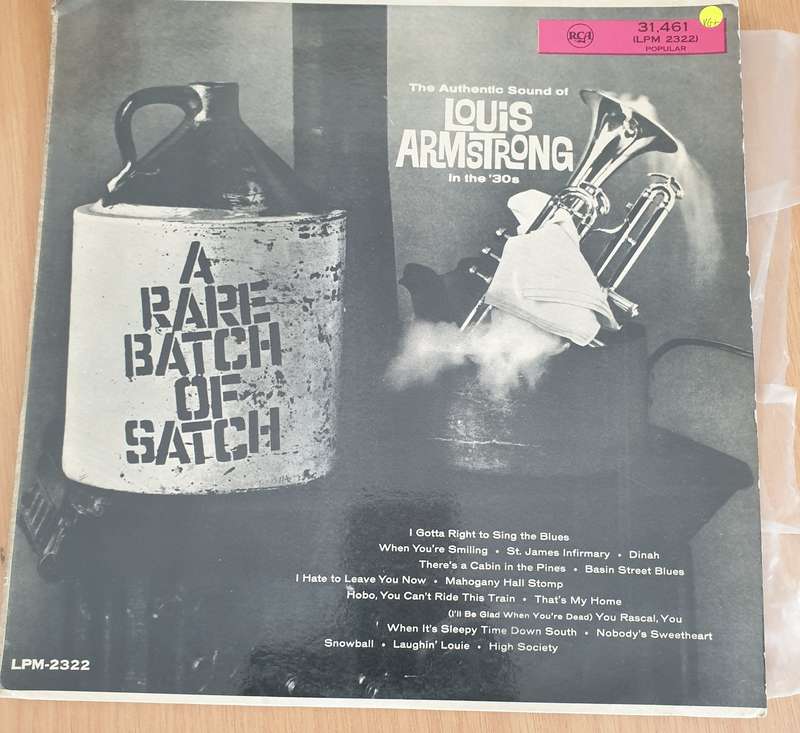 Louis Armstrong And His Orchestra  A Rare Batch Of Satch - Vinyl LP Record (VG+)
