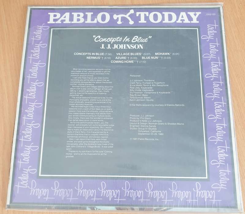 J.J. Johnson  Concepts In Blue - Vinyl LP Record (VG)