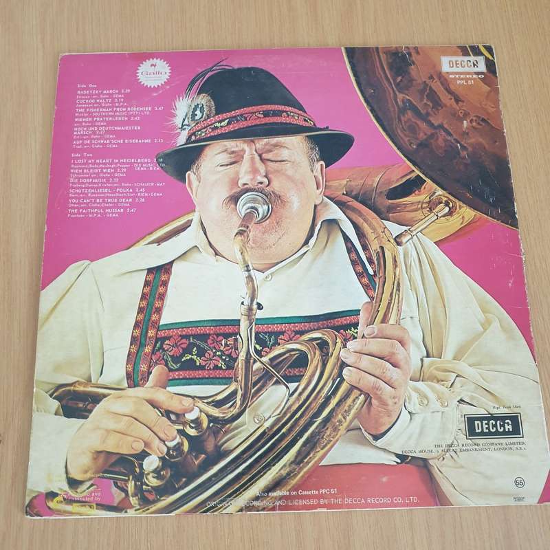 Will Glahe And His Orchestra  Strictly Oompah - Vinyl LP Record (VG)