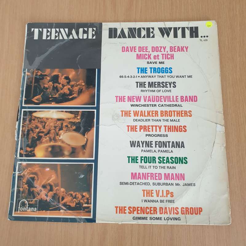 Teenage Dance With ...- Various Artists  Vinyl LP Record  (G+)