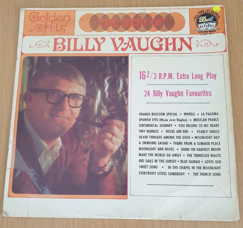 BillY Vaughn - The Best Of - 16 &2/3 RPM  Vinyl LP Record  (G+)