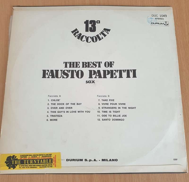 Fausto Papetti  13a Raccolta - The Best Of Fausto Papetti - Vinyl LP Record (VG+)