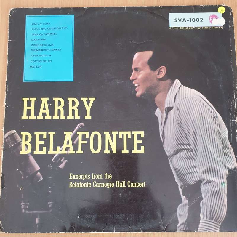 Harry Belafonte  Excerpts From The Belafonte Carnegie Hall Concert   Vinyl LP Record  (VG-)