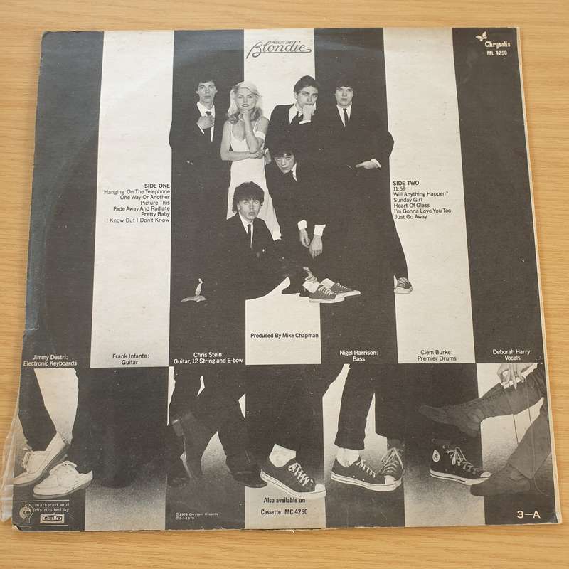 Blondie  Parallel Lines (Rhodesia)  Vinyl LP Record  (VG-)