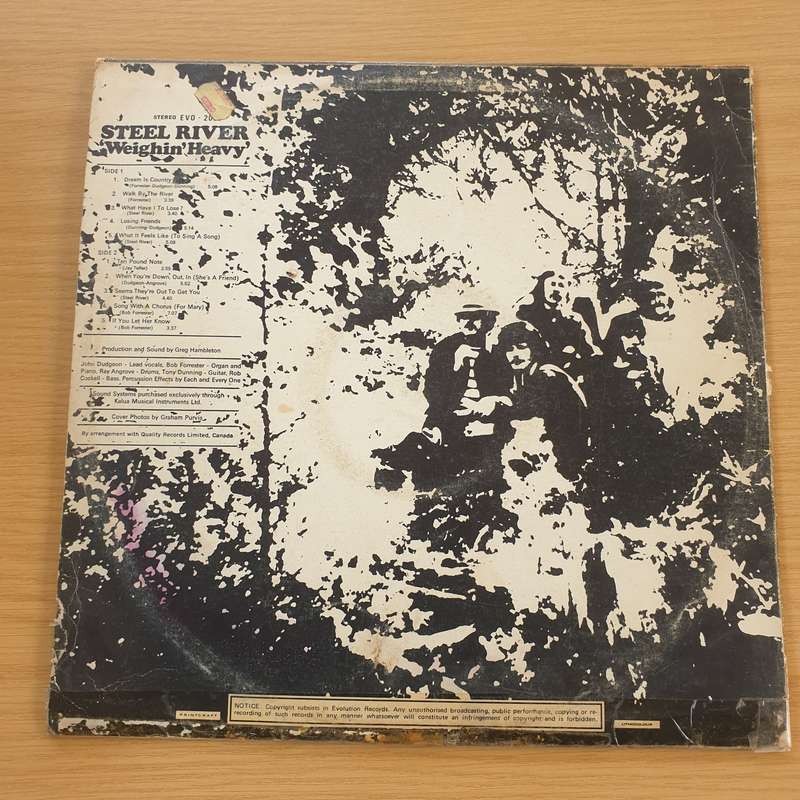 Steel River  Weighin' Heavy  Vinyl LP Record  (VG-)