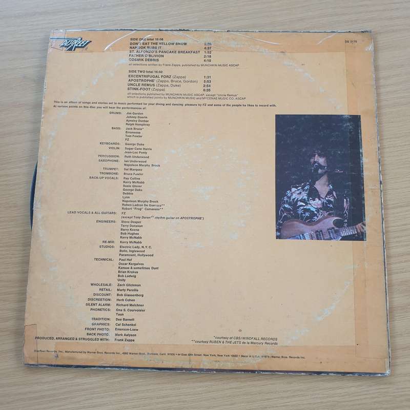 Frank Zappa  Apostrophe (') (US)  - Vinyl LP Record (VG)