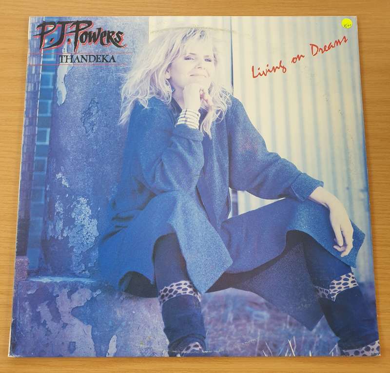 P.J. Powers  Living on Dreams - Vinyl LP Record - Very-Good+ Quality (VG+) (verygoodplus)