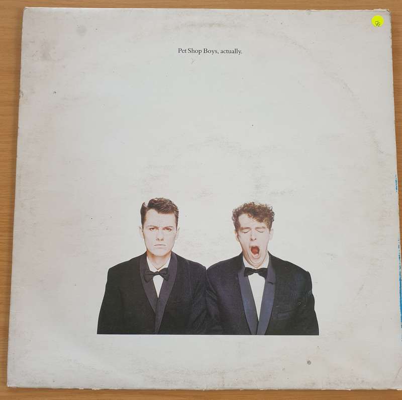Pet Shop Boys  Actually  Vinyl LP Record  (VG-)