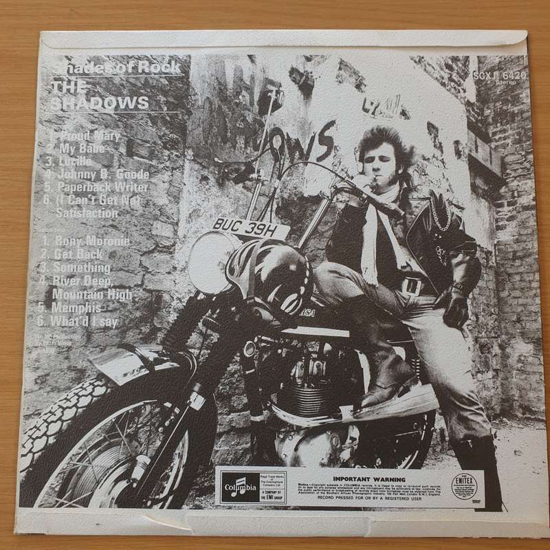 The Shadows  Shades Of Rock - Vinyl LP Record (VG)