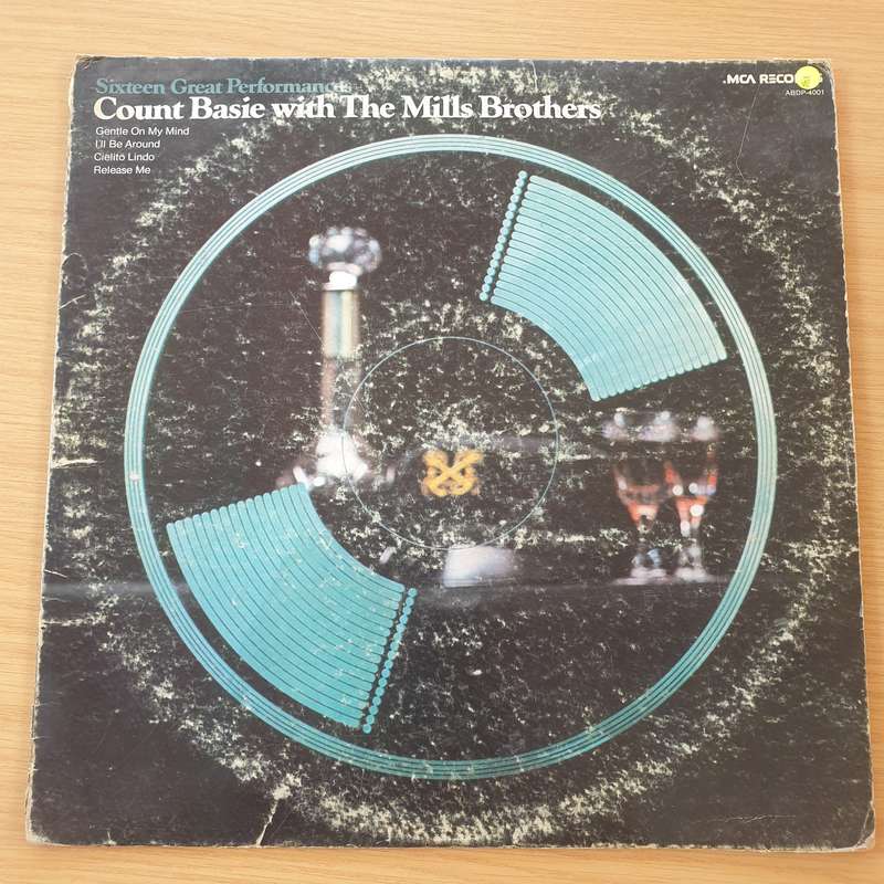 Count Basie With The Mills Brothers  Sixteen Great Performances  Vinyl LP Record  (VG-)