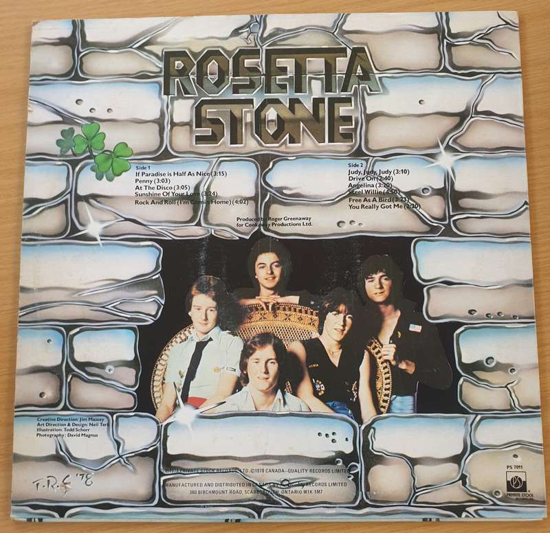 Rosetta Stone  Rosetta Stone  Vinyl LP Record  (VG+)