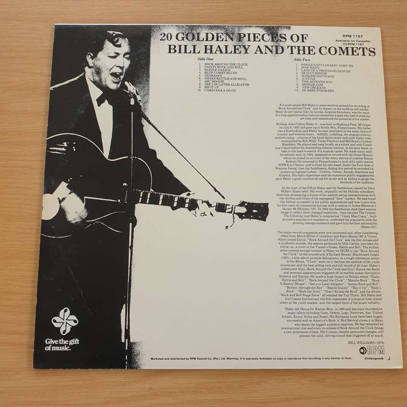 Bill Haley And The Comets  20 Golden Pieces  Vinyl LP Record  (VG+)