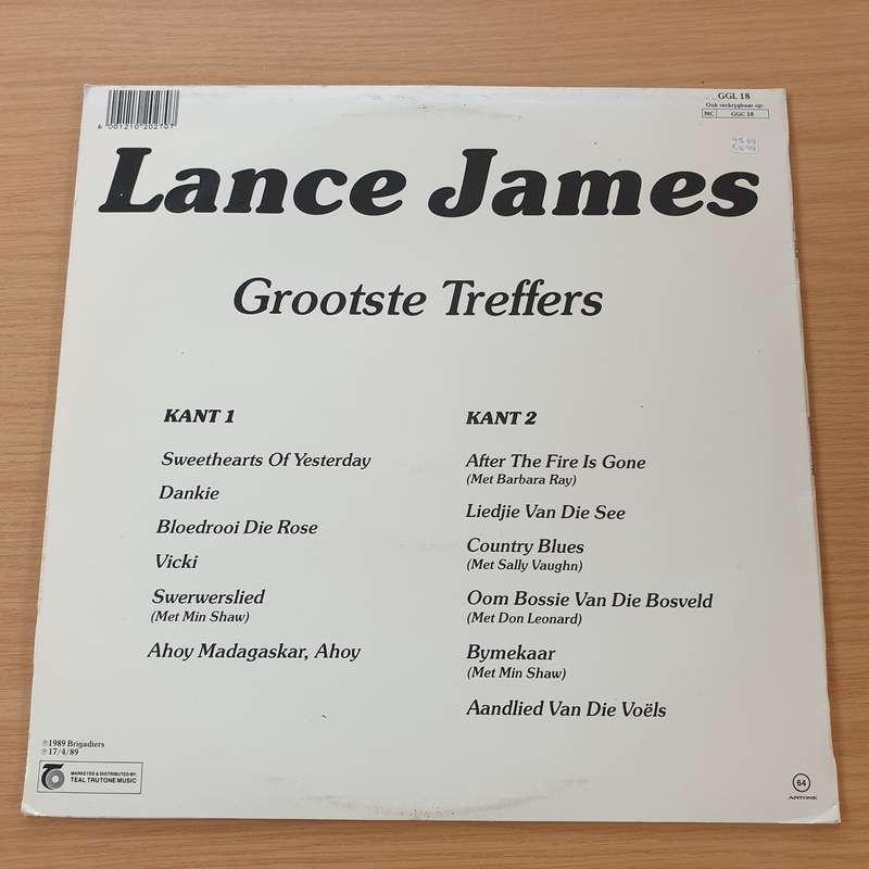 Lance James - Grootste Treffers  Vinyl LP Record  (VG+)