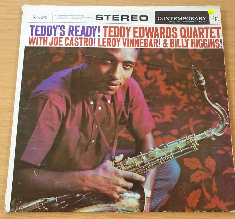 Teddy Edwards Quartet  Teddy's Ready!  Vinyl LP Record  (VG+)