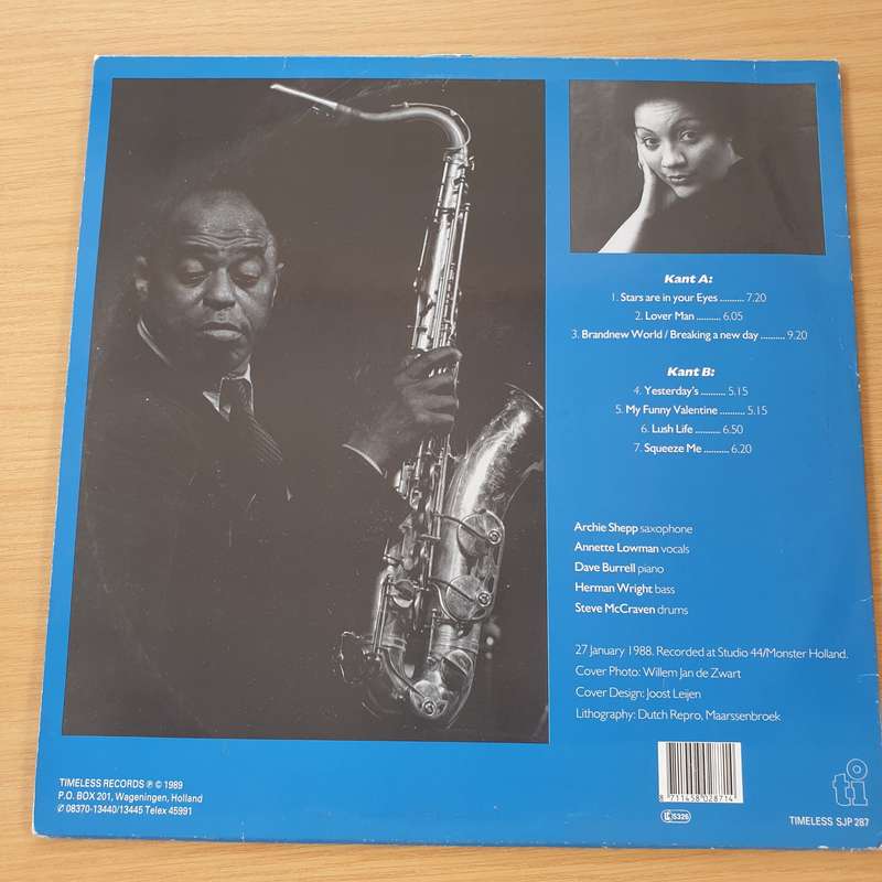 Archie Shepp Quartet Feat. Annette Lowman  Lover Man - Vinyl LP Record (VG)
