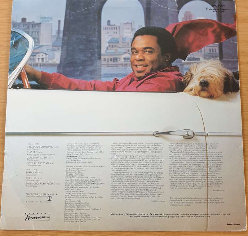 Freddie Hubbard  Ride Like The Wind - Vinyl LP Record (VG)