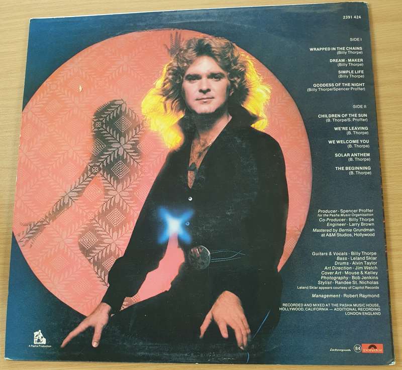 Billy Thorpe  Children Of The Sun  Vinyl LP Record  (VG+)