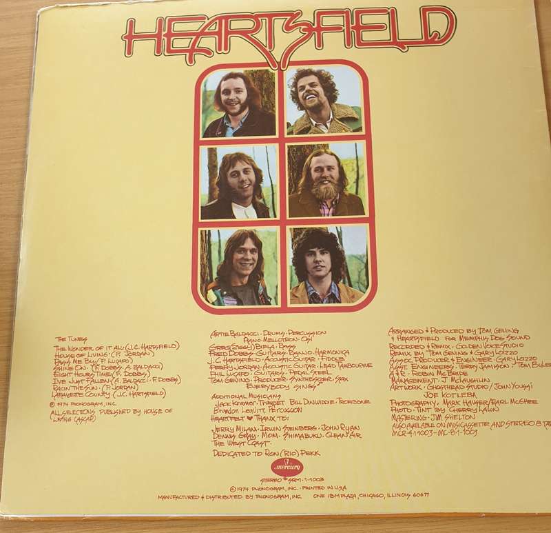 Heartsfield  The Wonder Of It All  Vinyl LP Record  (VG+)