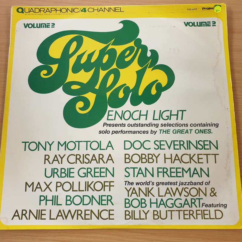Enoch Light  Super Solo Vol 2 Quadraphonic  Vinyl LP Record  (VG+)
