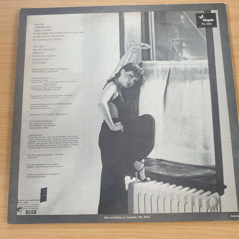 Pat Benatar  In The Heat Of The Night   Vinyl LP Record  (VG+)