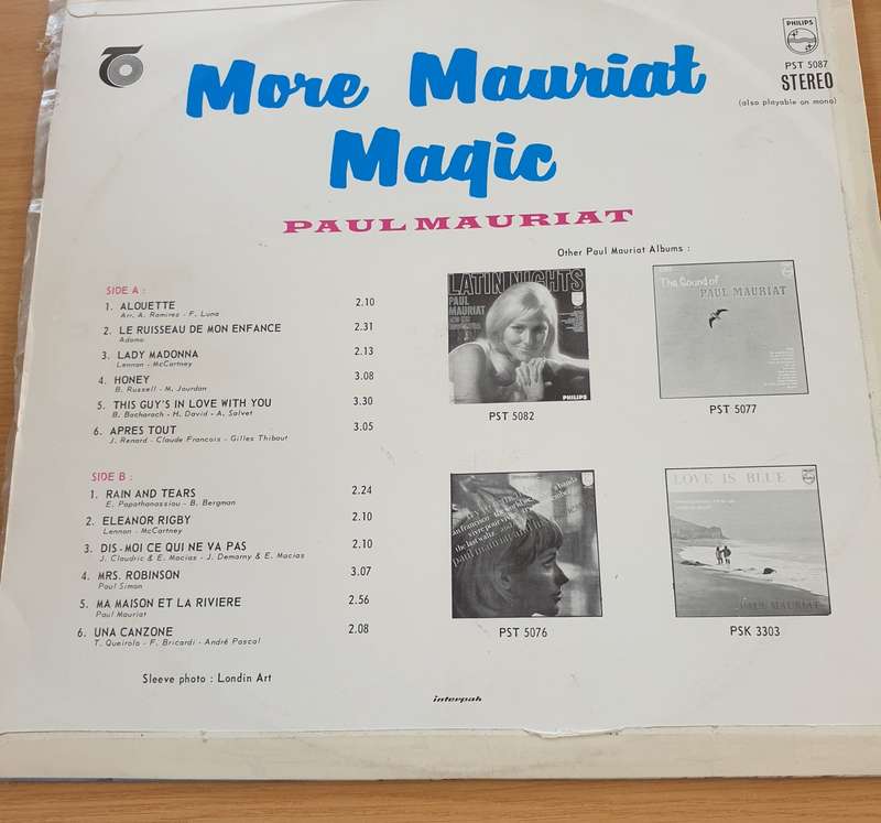 Paul Mauriat  More Mauriat Magic  Vinyl LP Record  (VG+)